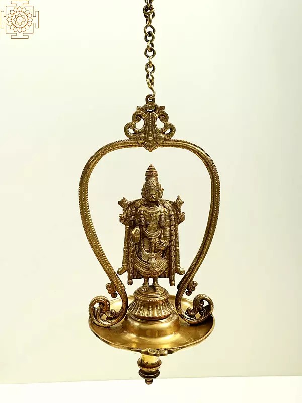 15" Tirupati Balaji Hanging Lamp (Diya)
