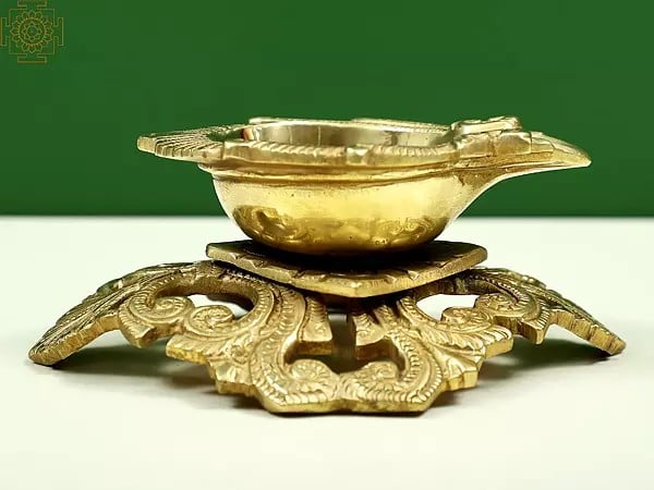 4" Small Brass Decorative Diya