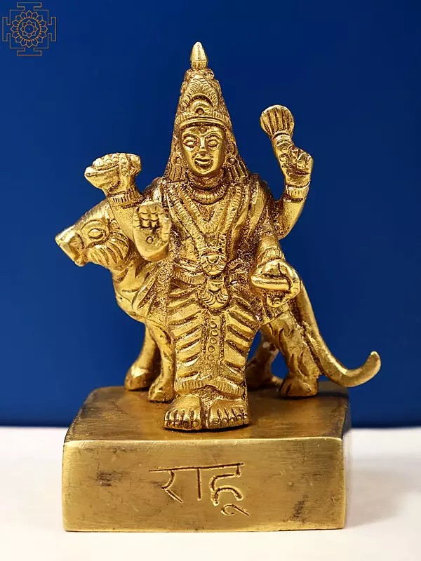 4" Brass Rahu Statue | Handmade | Made In India