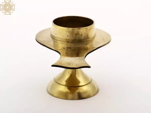 4" Brass Small Shivling Stand