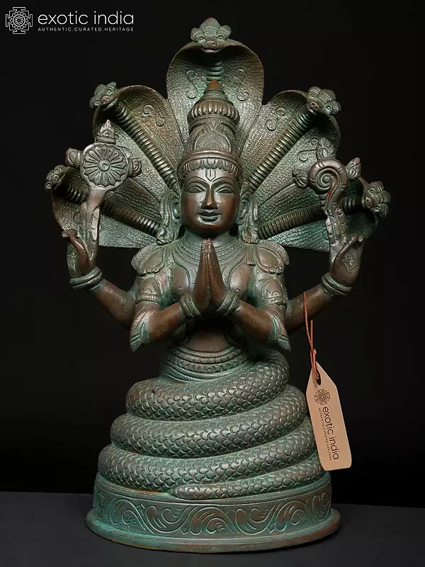 12" Brass Patanjali Idol - Founder of Yoga System
