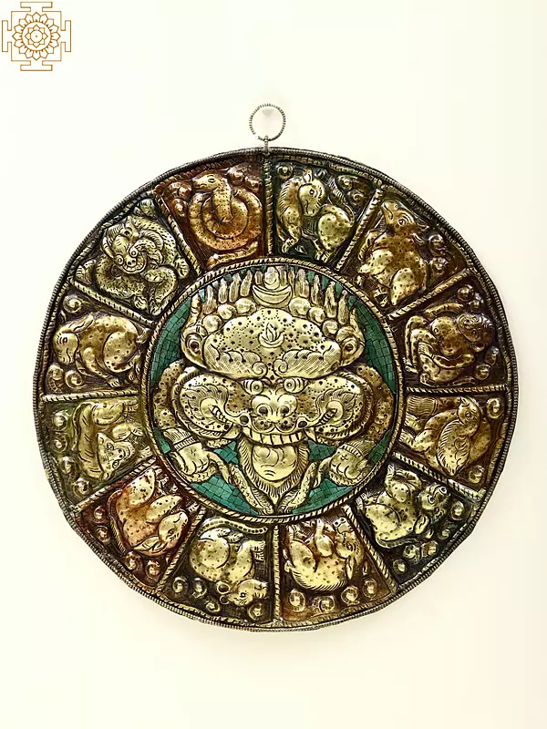 Zodiac Kirtimukha Wall Art