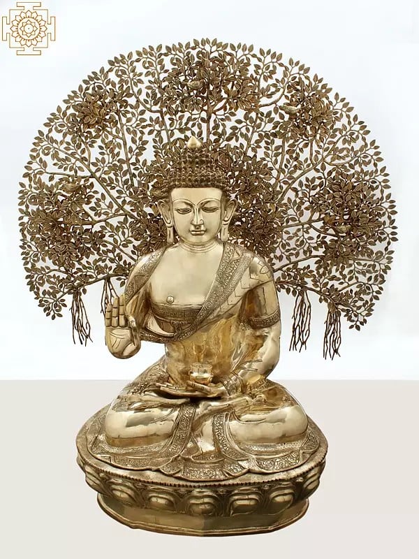 57" Large Gautam Buddha with Tree of Life