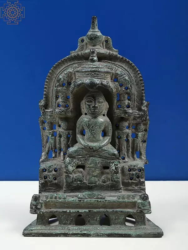 6" Small Jain Tirthankara In Brass