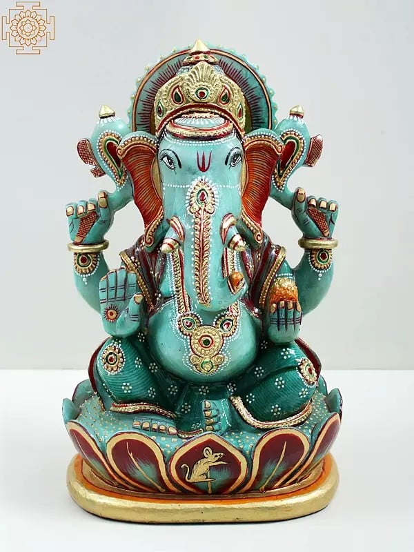 10" Jade Lord Ganesha