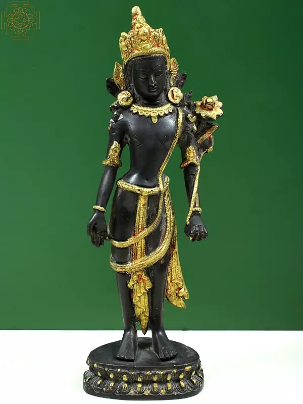 11" Brass Padmapani Avalokiteshvara