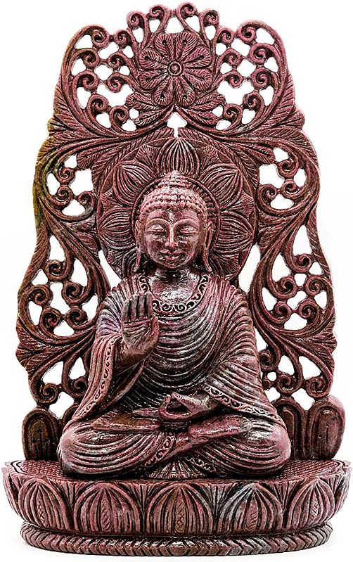 14" Lord Buddha in Ruby Kyanite