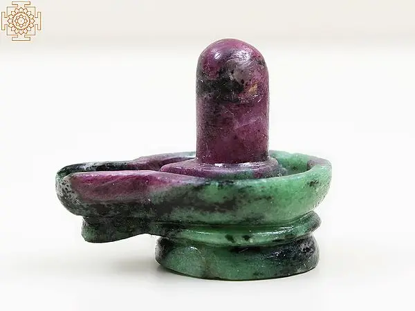 Small Ruby Zoisite Shiva Lingam Statue