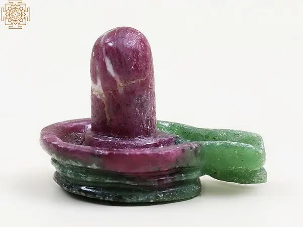 Small Ruby Zoisite Shiva Lingam