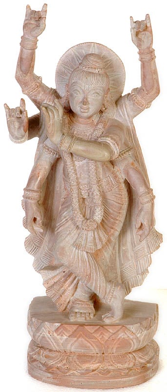 A Composite Image of Chaitanya Mahaprabhu, Krishna and Vishnu