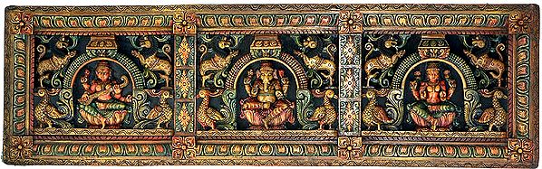 A Great Triad of Saraswati, Ganesha and Lakshmi