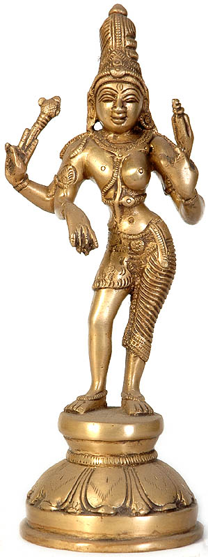 Brahma with Saraswati, Vishnu with Lakshmi