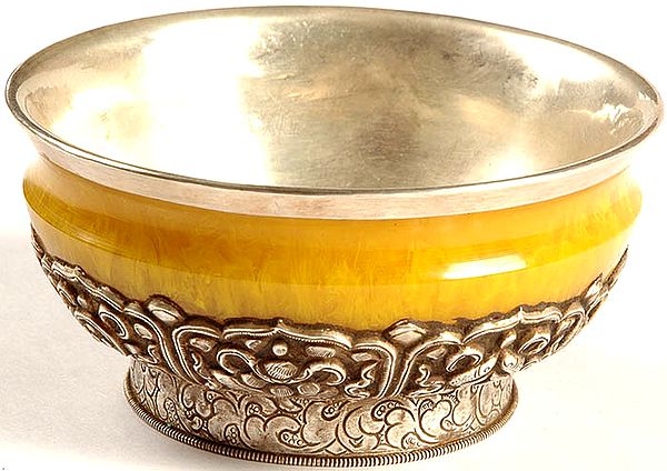 Ashtamangala Amber Dust Ritual Bowl