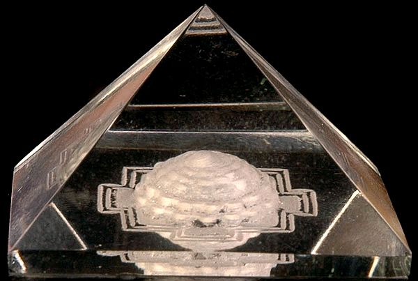 Auspicious Vaastu Pyramid Shri Yantra (Carved in Crystal)