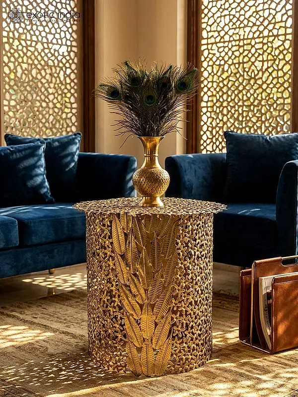 21" Designer Decorative Brass Table