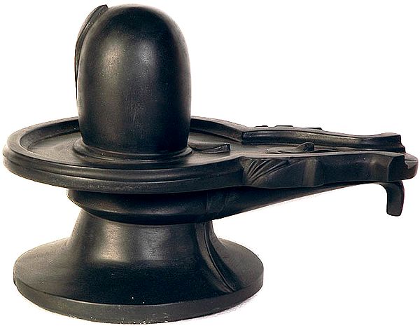 Black Stone Large Shiva Linga