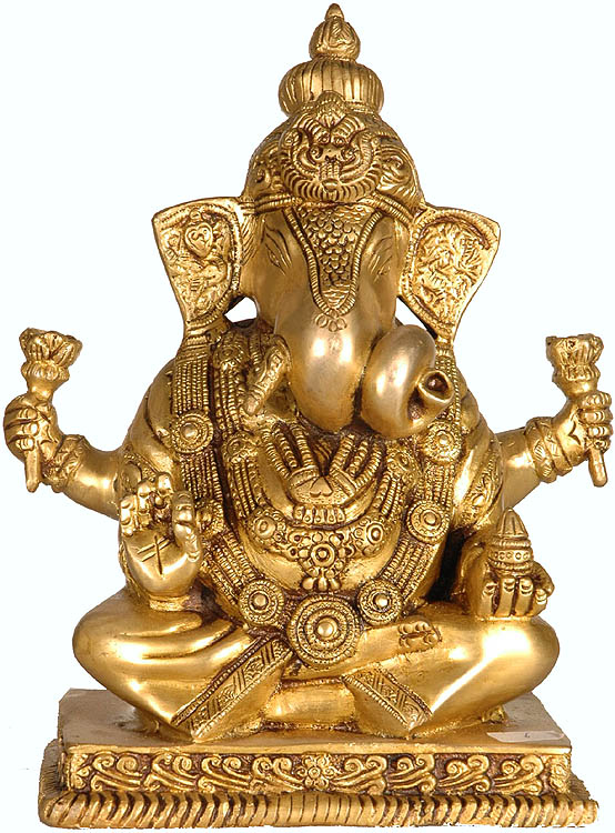 Chaturbhuja Blessing Ganesha