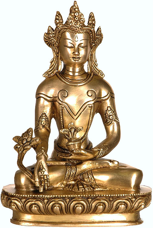 (Tibetan Buddhist Deity) Crowned Medicine Buddha