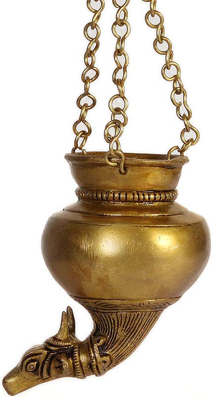 Dripping Nandi Vase for Milk to Bath Shiva Linga