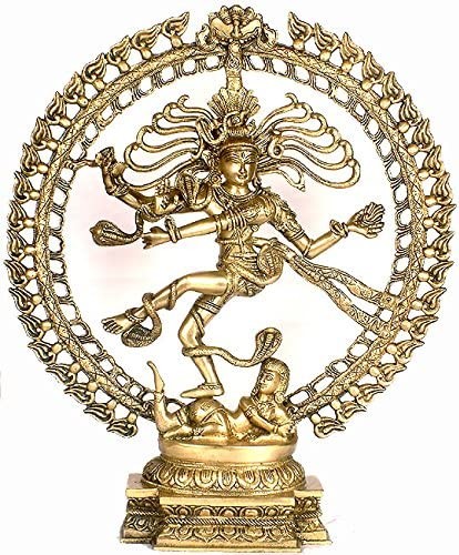 20" Nataraja Brass Statue - The Cosmic Dancer| Handmade | Made in India