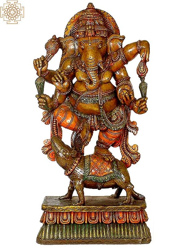 Ganesha Dancing atop his Rat