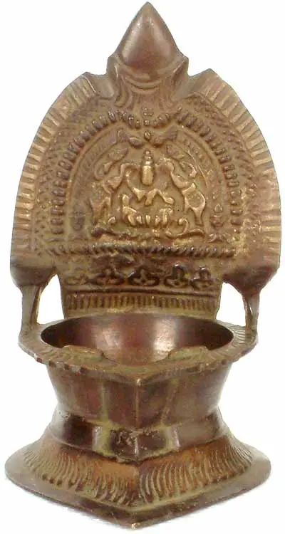 Goddess Gaja Lakshmi Diya (Lamp)
