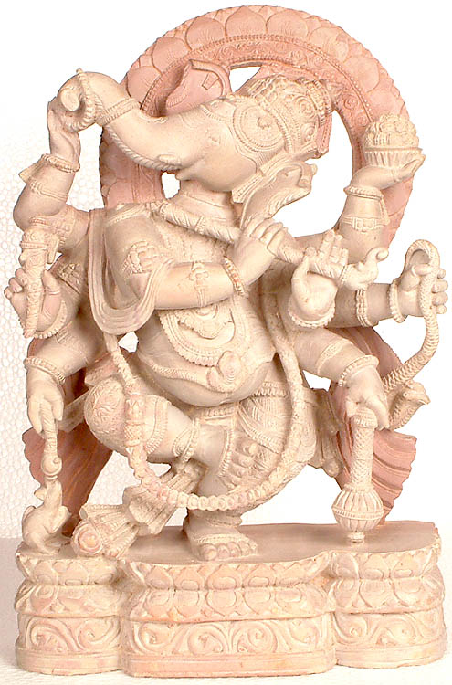 Eight-Armed Fluting Ganesha