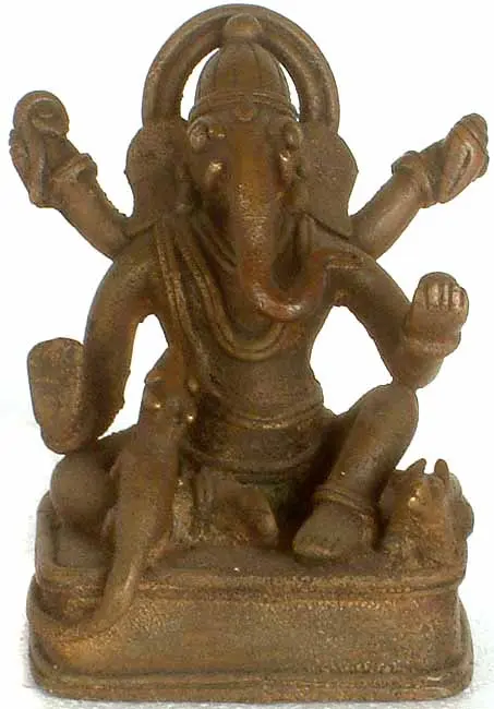 Seated Tribal Ganesha