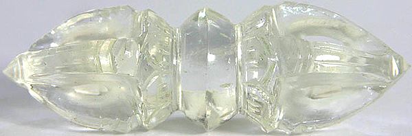 Five Pronged Dorje (Carved in Crystal)