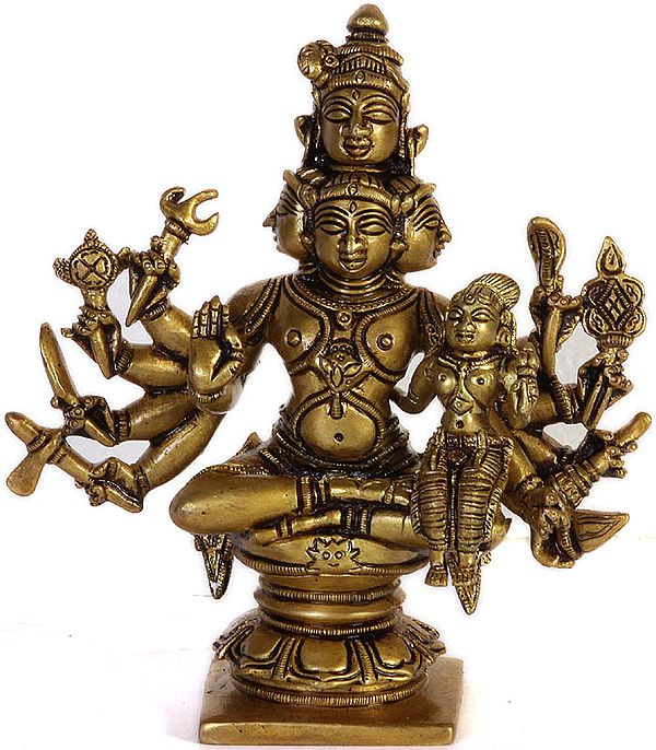 Five-Headed Sadashiva with Shakti