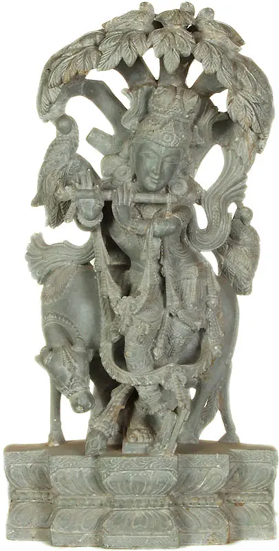 Fluting Krishna