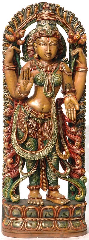 Devi Lakshmi as Padmavati (Lotus Goddess)