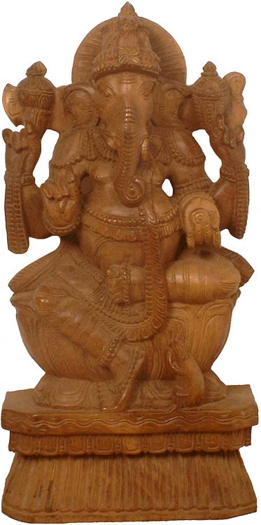 Four-Armed Ganesha Seated in Lalitasana
