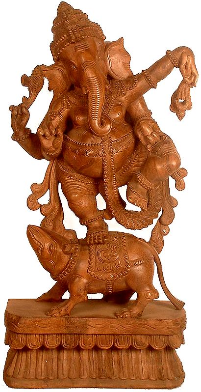 Ganesha Dancing on His Rat