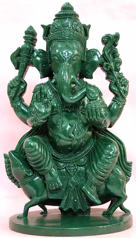 Ganesha Riding His Mouse
