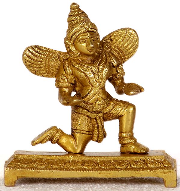 Garuda: The Divine Bird and Vehicle of Lord Vishnu (Small Sculpture)