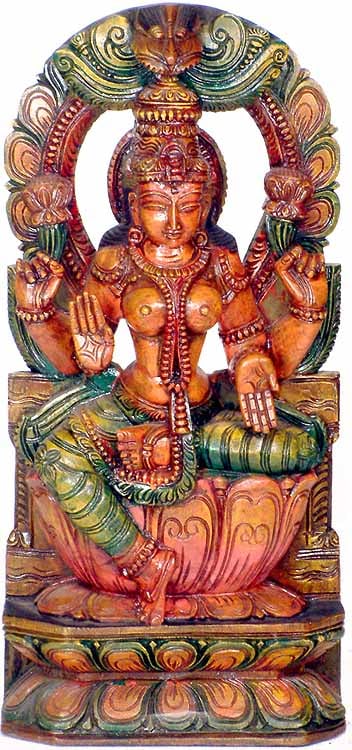 Goddess Lakshmi in Lalitasana