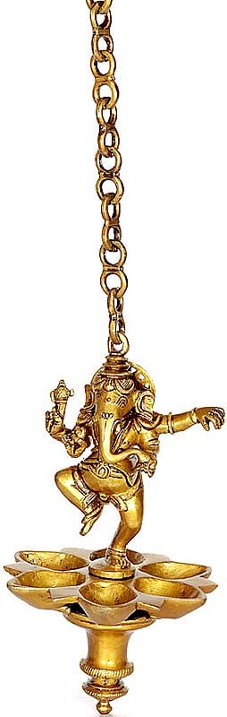Dancing Ganesha Hanging Lamp