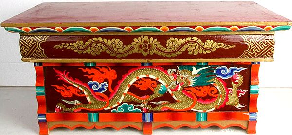 Ladakhi Altar Table with Dragon