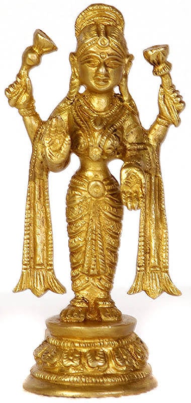 Lakshmi - Goddess of Fortune and Prosperity (Small Sculpture)