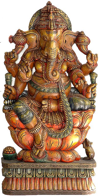 Lalitasana Six-Armed Ganesha