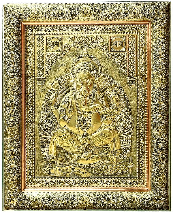 Lord Ganesha  (Framed Wall Hanging)
