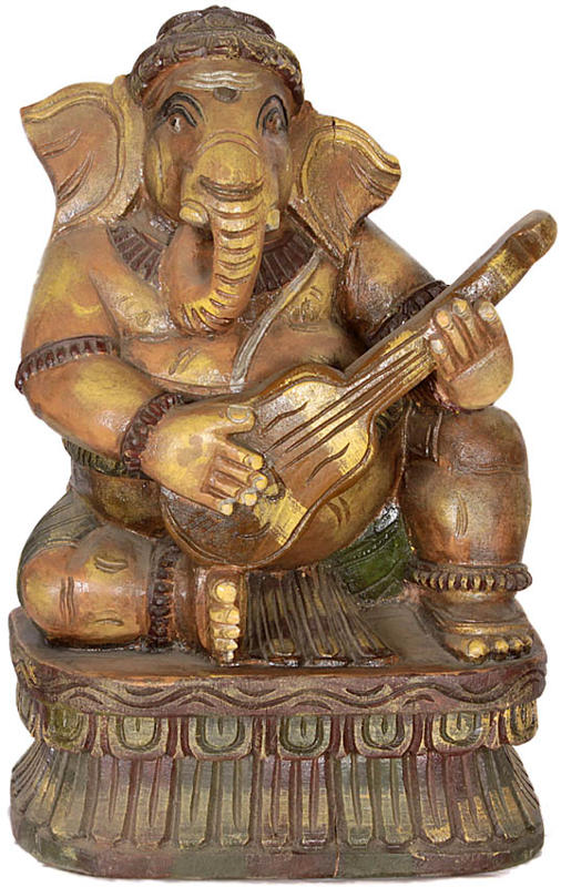 Lord Ganesha Playing Guitar