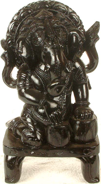 Lord Ganesha Playing the Tabla