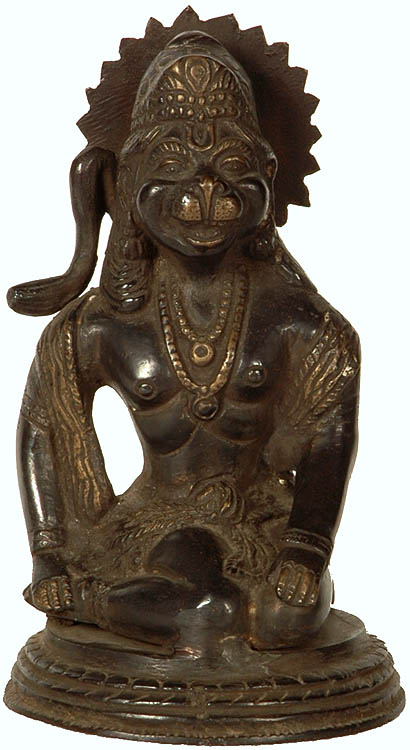 Lord Hanuman Seated in a Yogic Posture