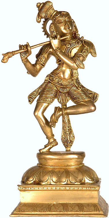 Lord Krishna - The Joyous Fluting Cowherd