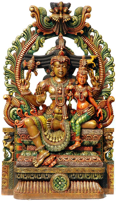 Lord Shiva with His Shakti Parvati