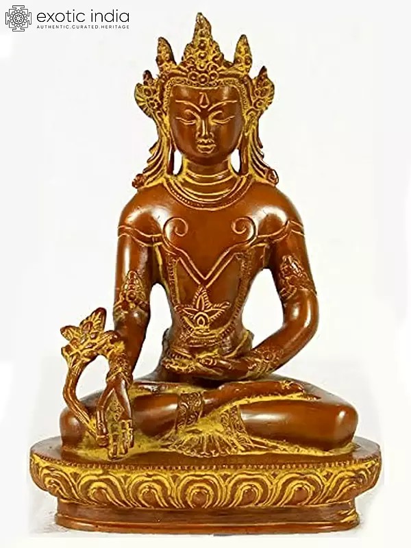 (Tibetan Buddhist Deity) Crowned Medicine Buddha