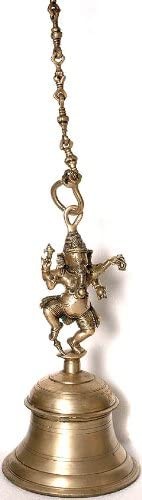 59" Large Size Auspicious Ganapati-Bell In Brass | Handmade | Made In India