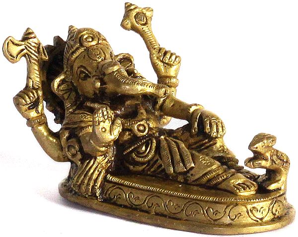 Reclining Ganesha (Small Sculpture)
